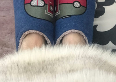 happy camper slippers